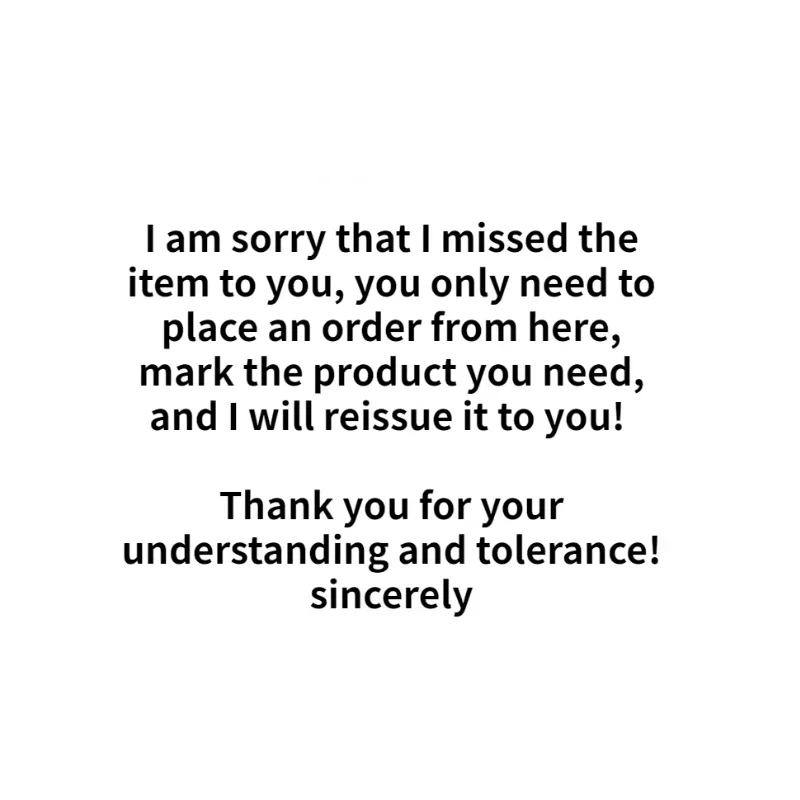 

This link is only for buyers who missed the accessories, other buyers please do not order!