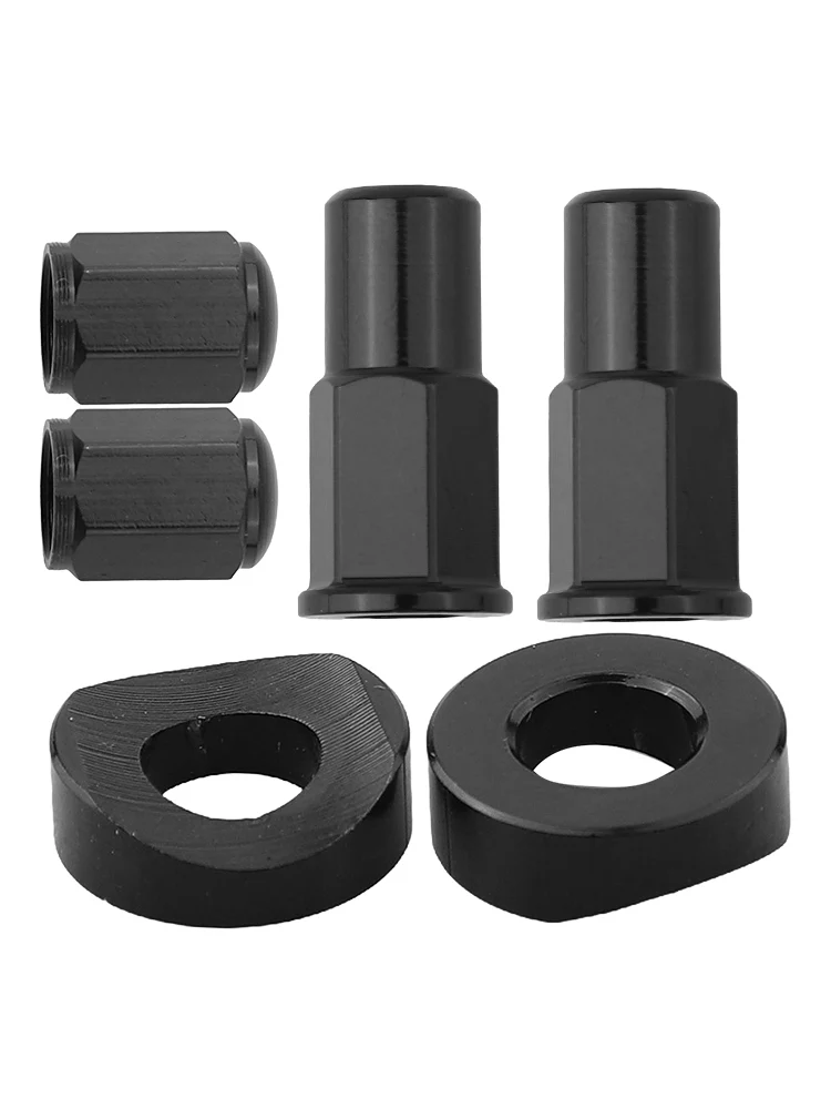 Aluminum for Dirt Bike Rim Lock Nuts Bolts Spacer CNC Motocross Valve Cap Spacer Bolts Kit Black, Red, Green, Orange