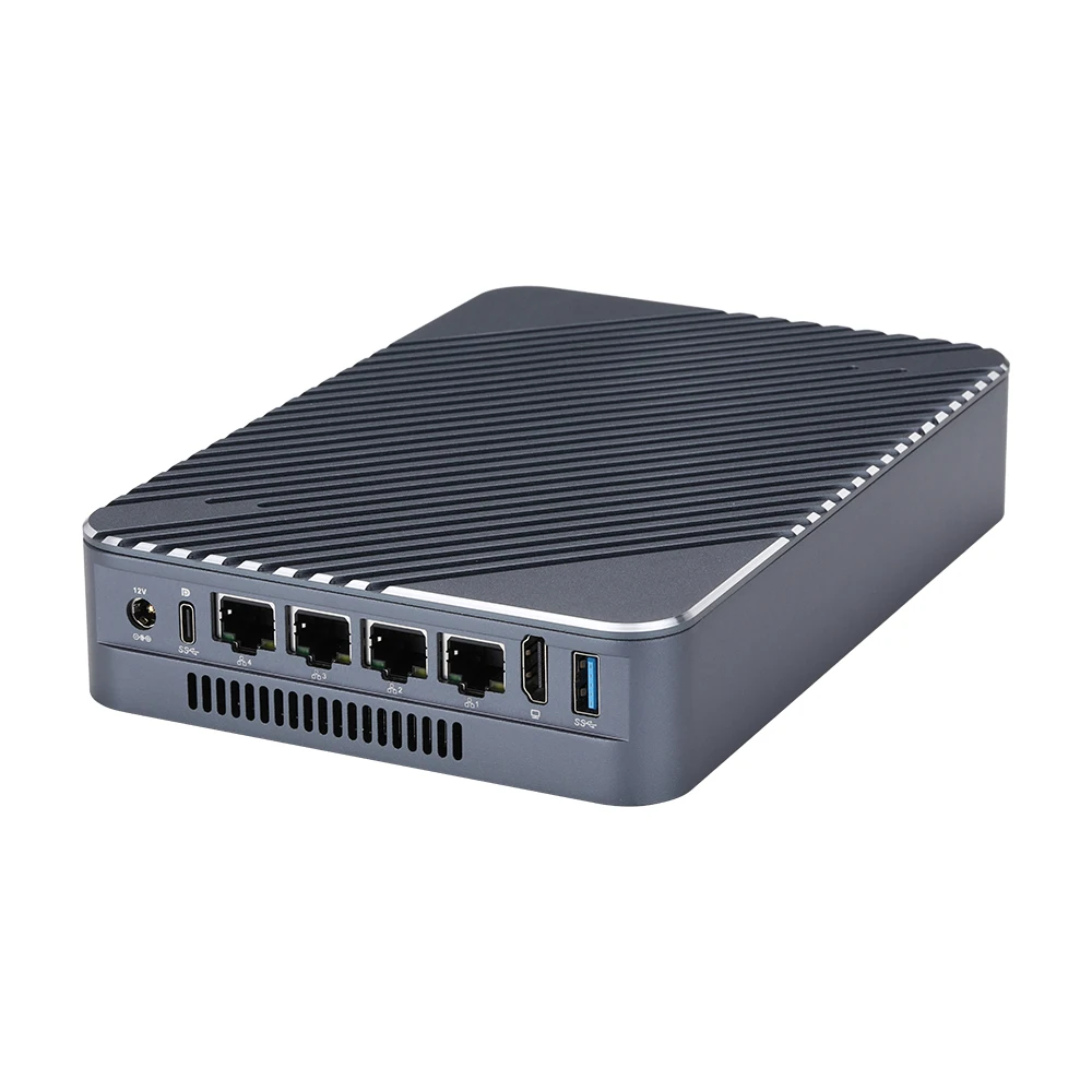 Buat NAS/ Router/Server Mini/PC Desktop Anda sendiri berdasarkan prosesor Tiger Lake Gen 11 HD 4x2.5G LAN 4x NVME SSD