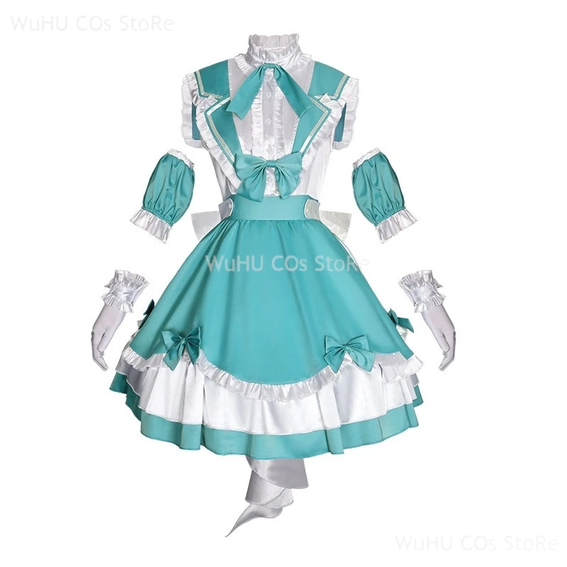 Project Sekai Cosplay Ran Cosplay 16th Anniversary Mikuu Cosplay Costume Blue Lolite Dress Women Girls Halloween Party Roleplay