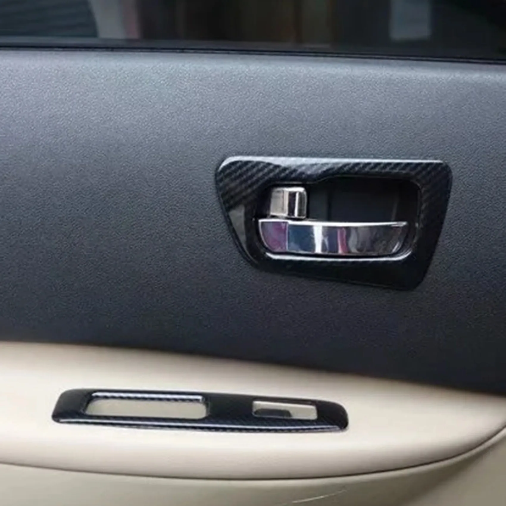 

Car ABS Door Inner Handle Bowl Armrest Handrail Frame Lamp Panel For Nissan Qashqai J10 2008-2015-T61C