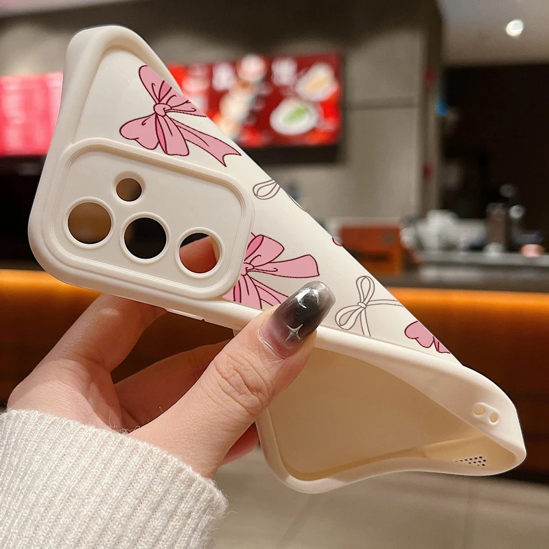삼성 갤럭시 S26 S25 S24 울트라 S23 S22 플러스 S25 FE A57 A37 A17 A56 A27 A36 A26 A16 A55 A35 A15용 나비넥타이 실리콘 케이스 커버 썸네일 3