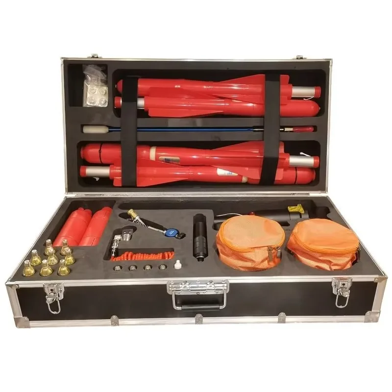 Long Distance Water Rescue Line Thrower Complete Kit Marine Life Saving Rope Throwing Device With Aluminum Storage Case Custom