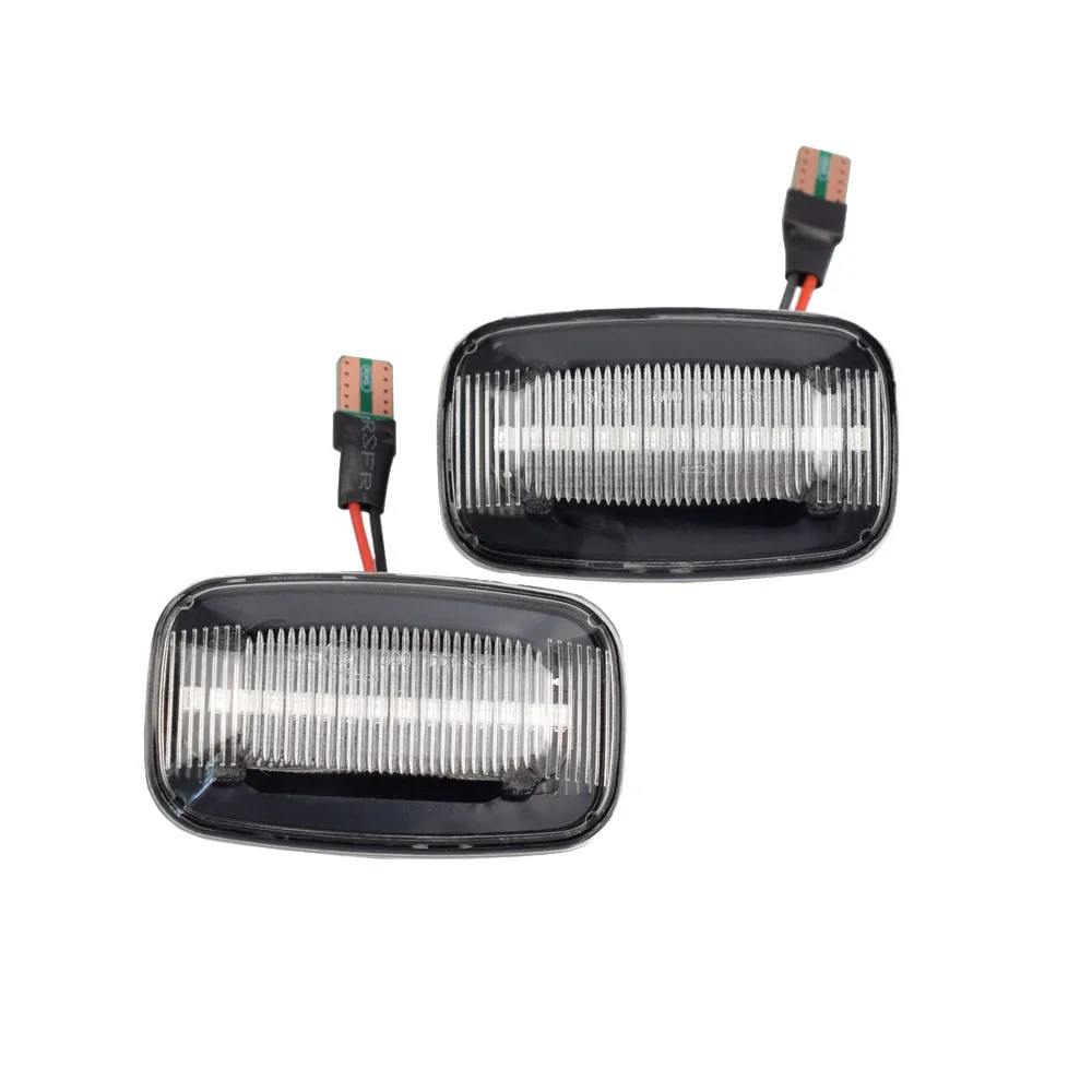 

2Pcs Car Dynamic LED Side Marker Light Turn Signal Light for Toyota Land Cruiser 70 80 100 Series