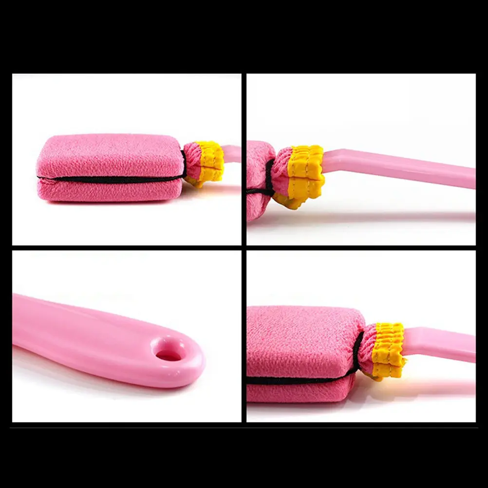 Long Handle Bath Brush Eco-Friendly Shower Brush for Exfoliating Dead Skin Stimulating Blood Circulation Softening Skin Random