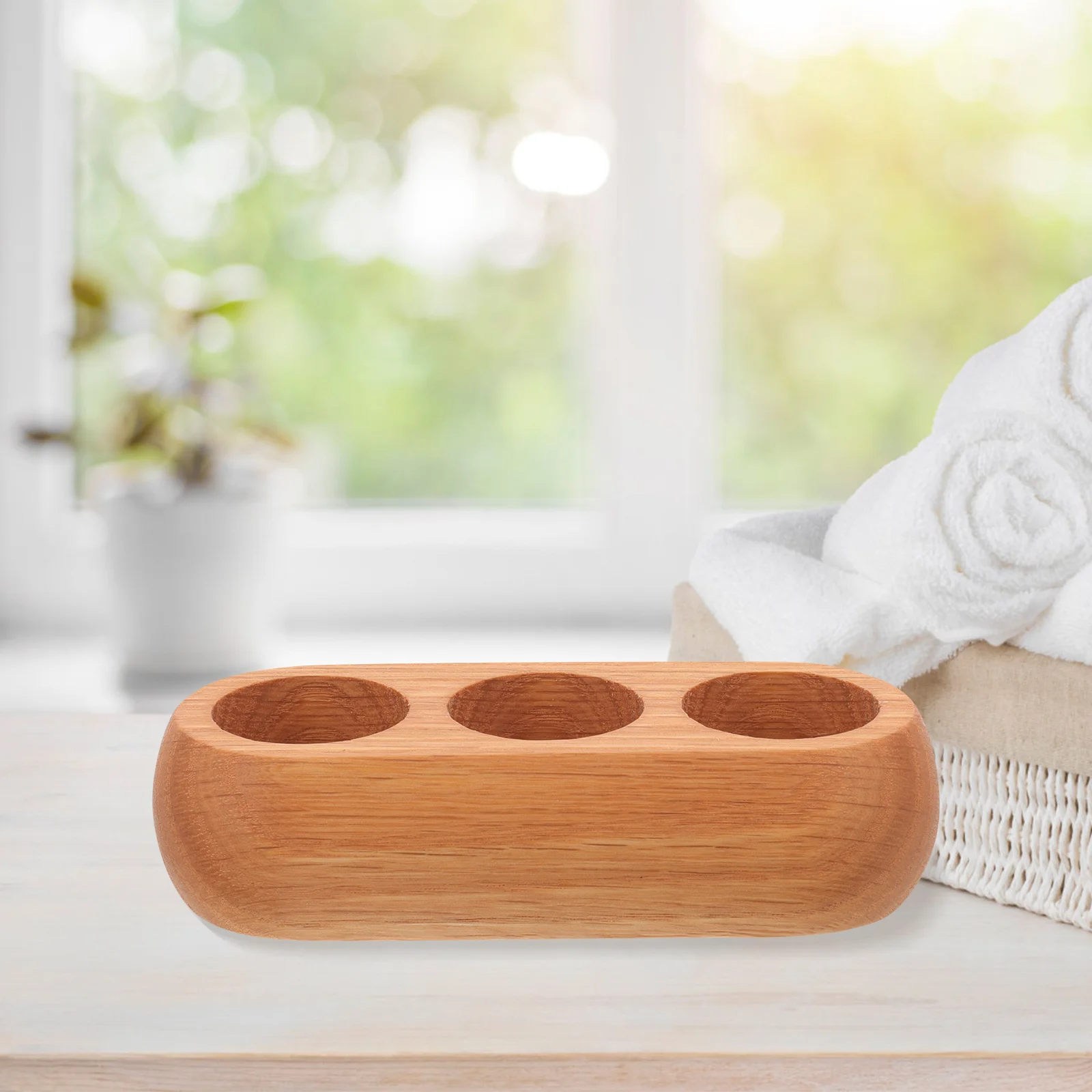 3-شبكة خشب متين زجاجة زيت طبيعي رف شاشة منظم سطح المكتب متعدد الفتحات الزيوت العطرية تخزين حامل العطور