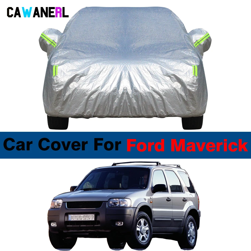 3 Layer Thick Car Cover For Ford Maverick Waterproof Anti-UV Sun Snow Rain Hail Wind Paint Protection SUV Cover Dustproof