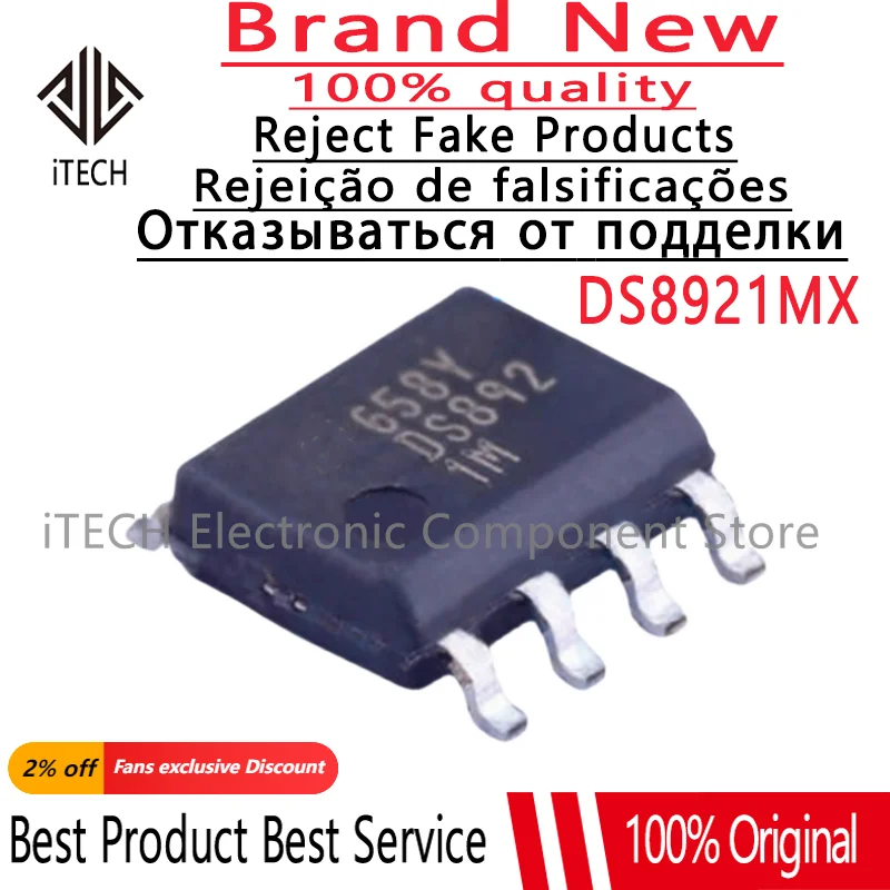 5 pçs/lote Brand New Original Imported DS8921 DS8921M DS8921MX SOP8