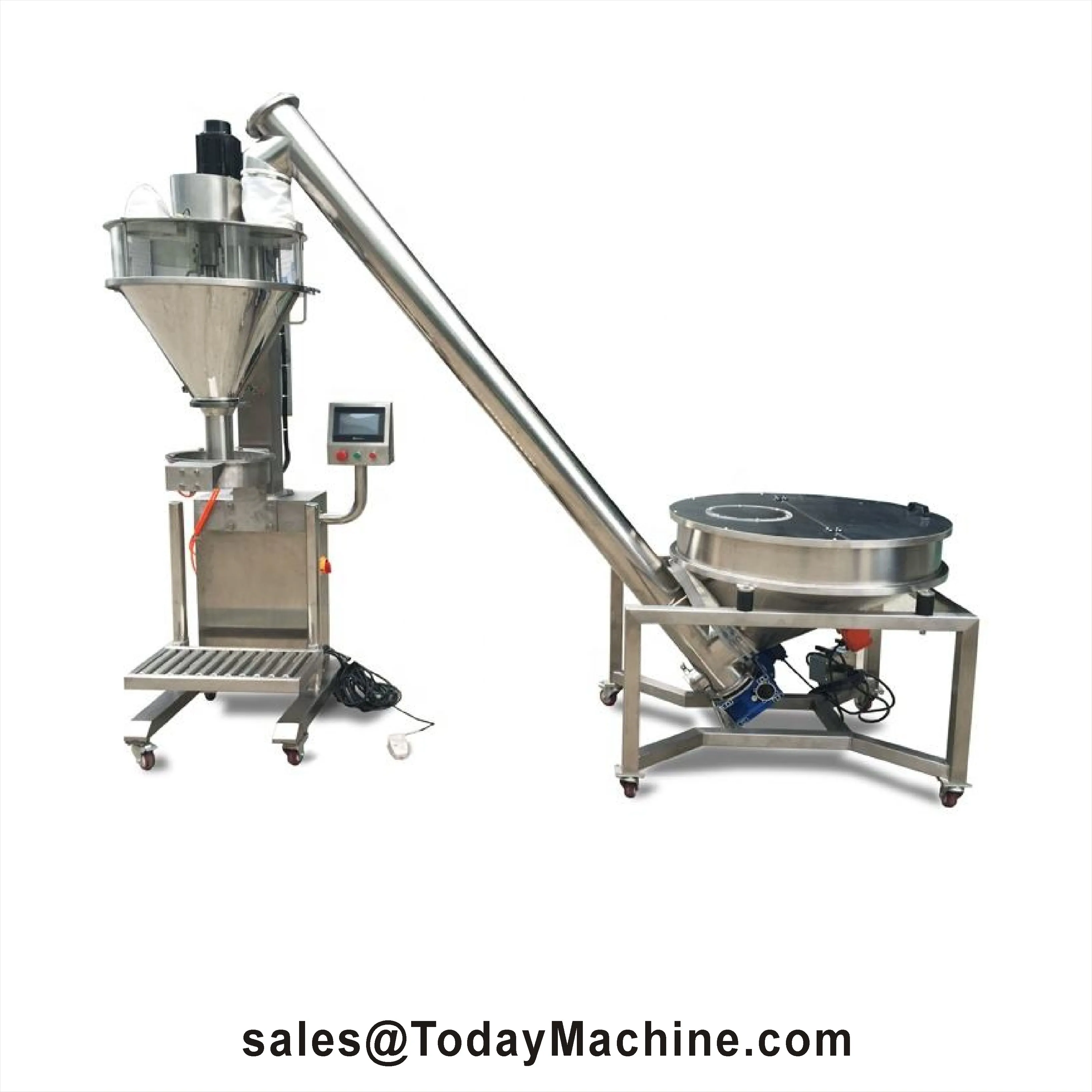 Fully Automatic Feeder Screw Dry Powder Auger Filler Weighing Powder Bottle Filling Machine
