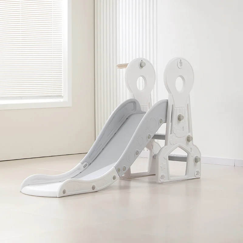 

Hot Air Balloon Kids Slide Indoor Outdoor Playset Toddler Baby Climber Slide Safety Handrail Adjustable Height Ball Pit Combo