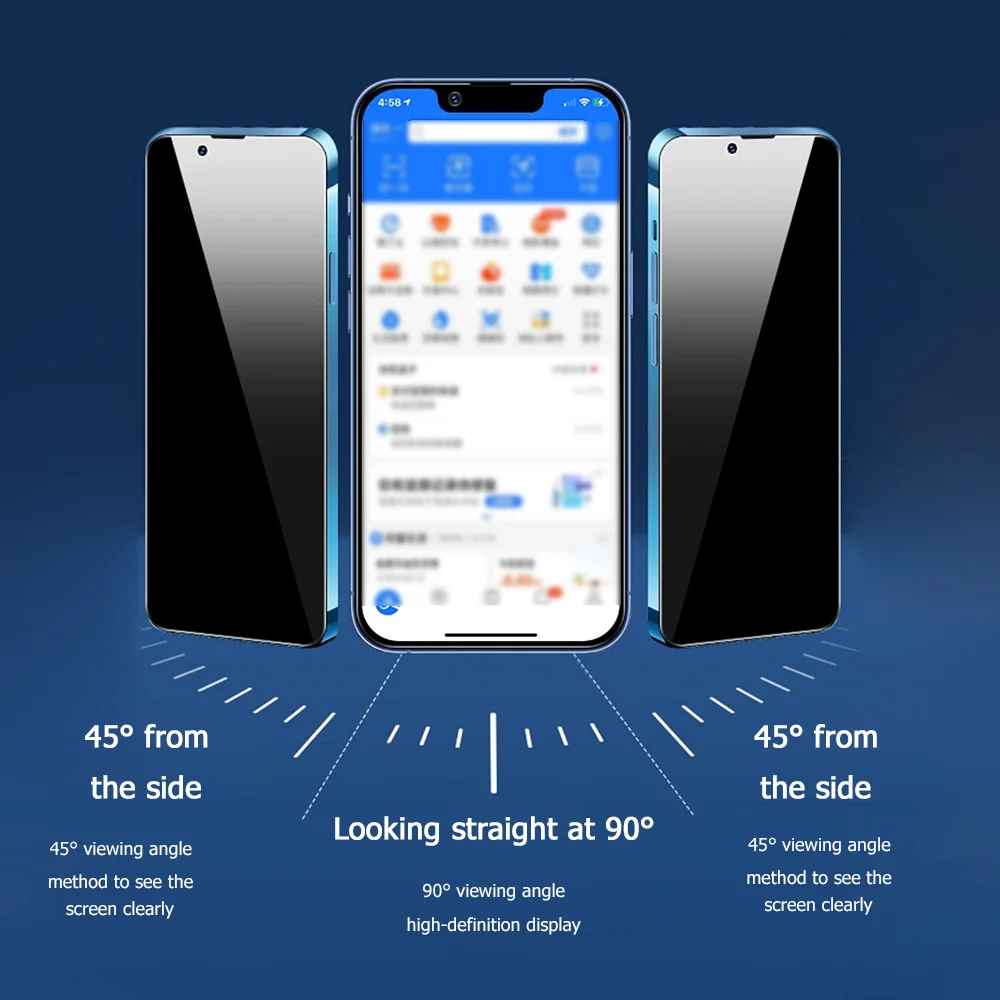 4PCS Anti-Peeping Privacy Protecte Hydrogel Membrane for Samsung Galaxy S26 S25 S24 Ultra S23 Plus Soft Membrane Hard Protection