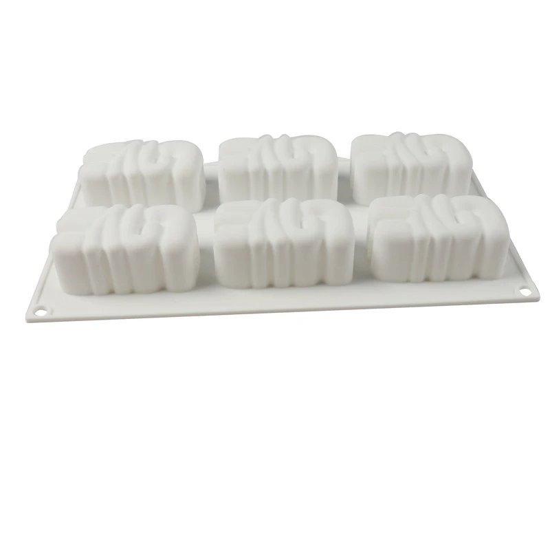 Love Mousse Cake Mold For Valentine\'s Day Rectangle Silicone Baking Tray Dessert Soap Candle Ice Cream Topper Decoration Tools