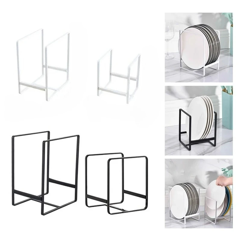 Simple Vertical Dish Holder, Cabinet Cutting Board, Pot Cover Storage Rack, Household Kitchen Utensil Sorting Rack