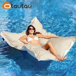 OTAUTAU Retangular Swimming Pool Floating Bean Bag Pouf Cover No Filler Waterproof Beach Pillow Sac Sofa Bed Chaise Lounge DD034