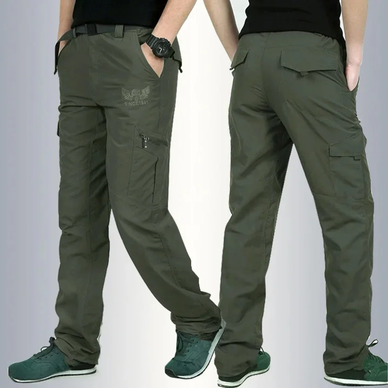 

Lightweight Hiking Tactical Pants Men Summer Outdoor Sports Quick Dry Breathable Long Trousers Climbing Fishing Trekking