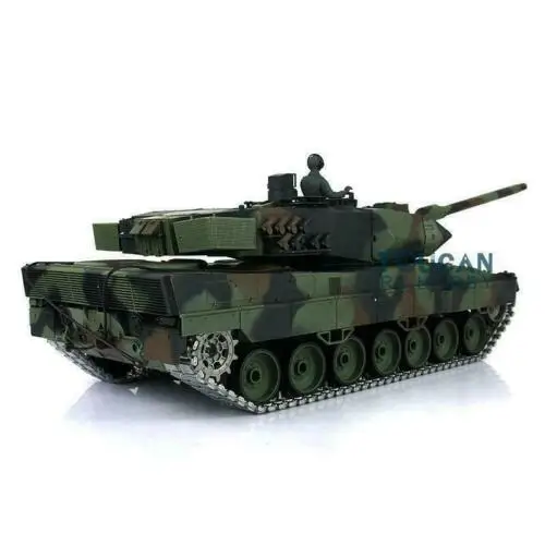 Toys HENG LONG 1/16 7.0 Upgraded Leopard2A6 RC Tank 3889 W/ 360 Turret Barrel Recoil Remote Control Car for Boys TH17582-SMT4