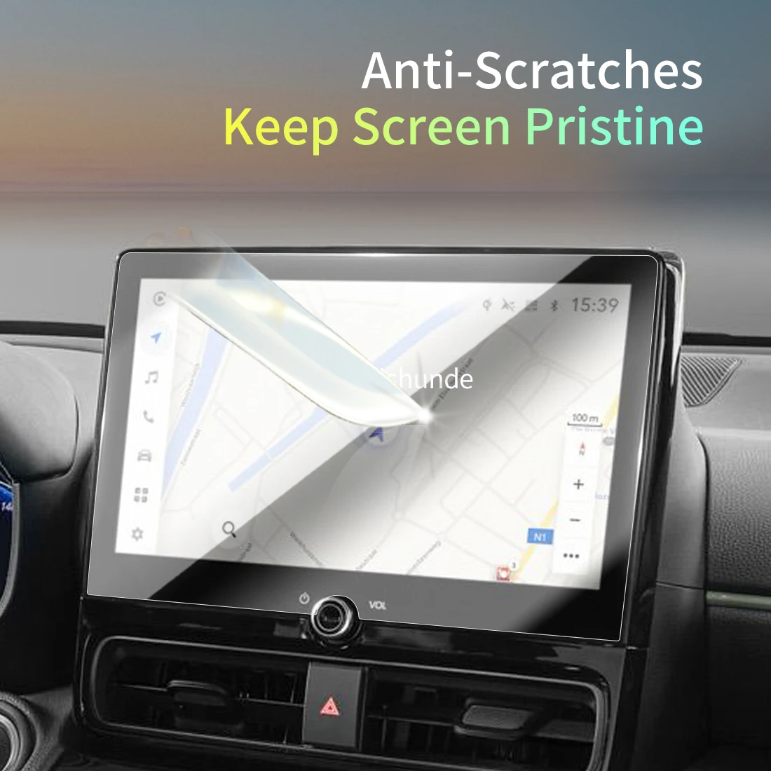 ملصقات السيارات متر حامي For24 تويوتا يارس عبر الزجاج المقسى طبقة رقيقة واقية عرض الملاحة مركبة #6