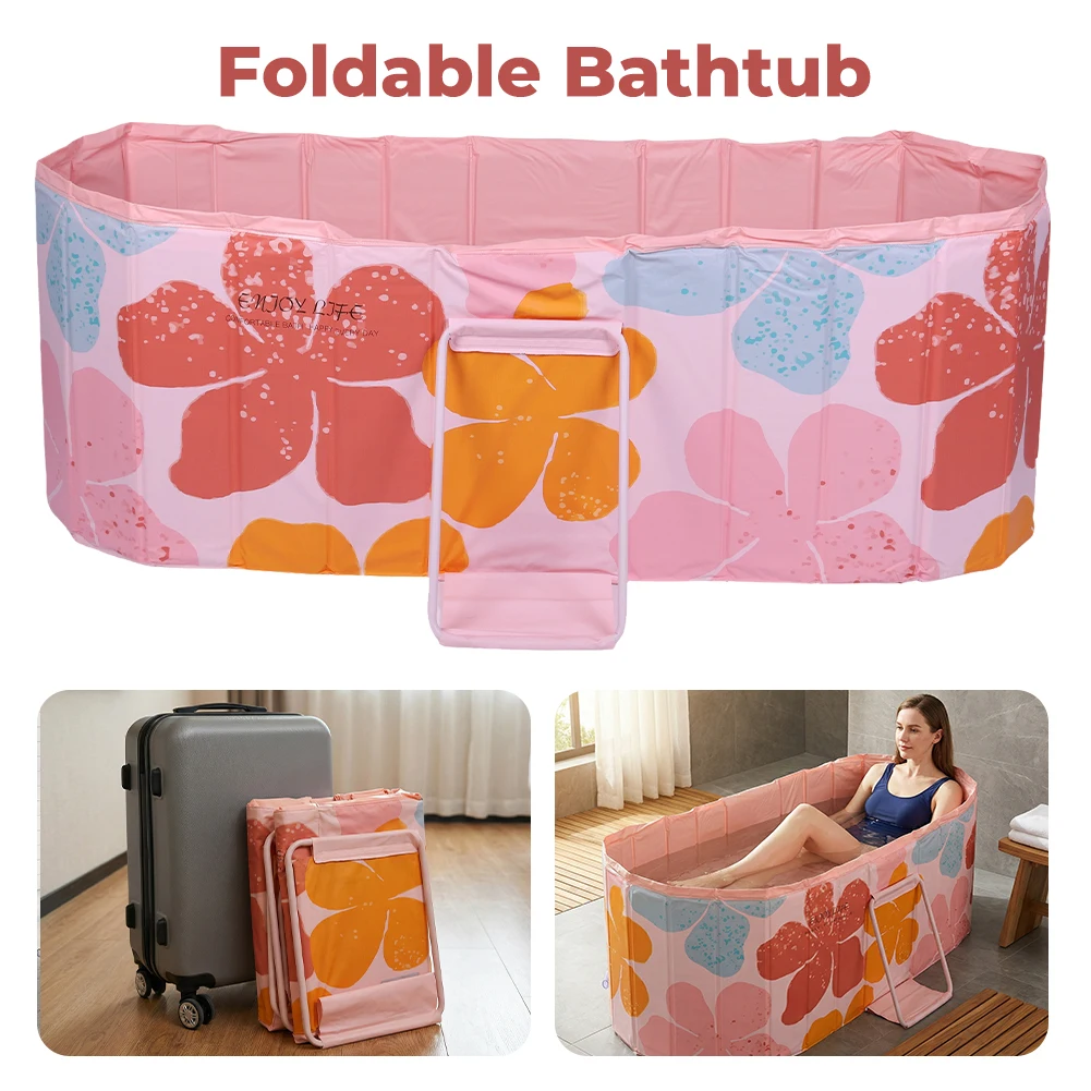 

47 Inch Portable Bathtub 5-Layer Insulated Liner Ice Bath Tub for Athletes Foldable Bathtub for Baths at Home & Outdoor