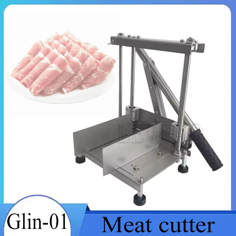 

Mutton Rolls Cutter Meat Slicer Kitchen Gadgets Household Manual Lamb Slicer Frozen Meat Cutting Machine