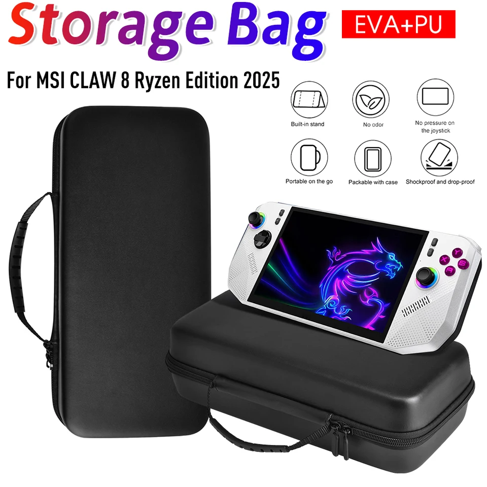 Funda Rígida EVA Para Legion Go S Y MSI Claw 8 – Bolsa De Transporte Impermeable Y Antigolpes