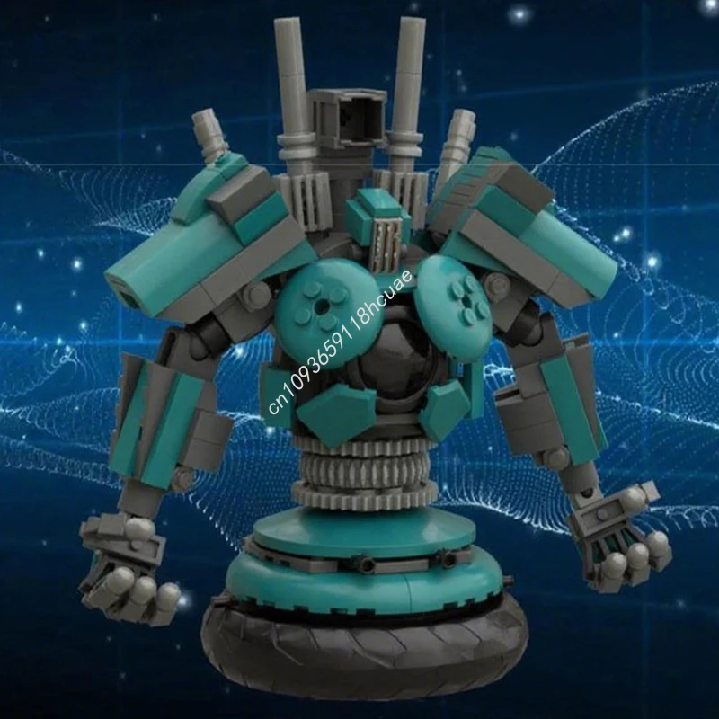 

373 шт. MOC Airbuster Mech Finalss Fantasys VII, строительные блоки, рождественский вдохновляющий креативный подарок на день рождения для молодых зданий, подарок