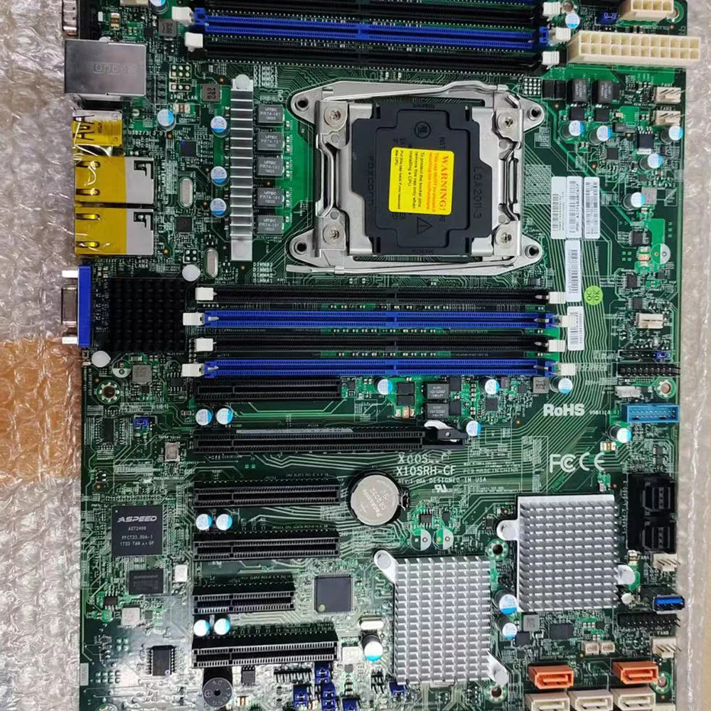 For Supermicro Server Motherboard E5-1600/2600 V3/V4 Family Processor ECC i350-AM2 Dual Port GbE LAN LGA2011 DDR4 X10SRH-CF