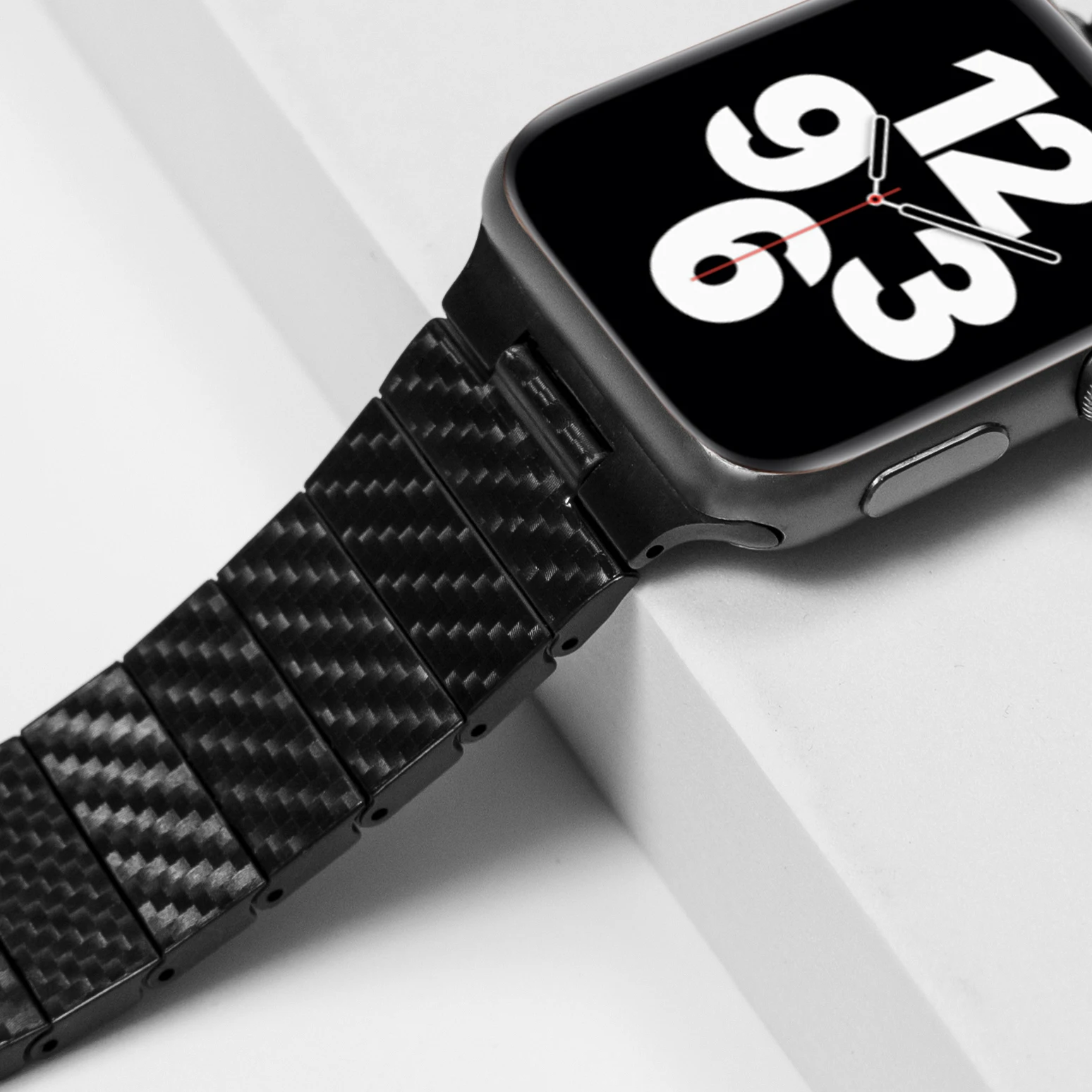 Carbon Fiber Strap For Apple Watch Band 45mm 41mm 44mm 40mm 42mm 49mm Lightweight Link Bracelet iWatch Series 4 3 6 SE 7 8 Ultra