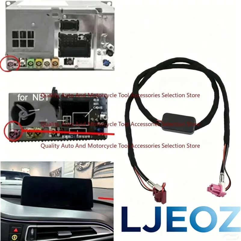 ABS Material Cable LVDS Line Cable 80CM Length Non-Deformed Design Wear-Resistant Material For BMW NBT For EVO Host