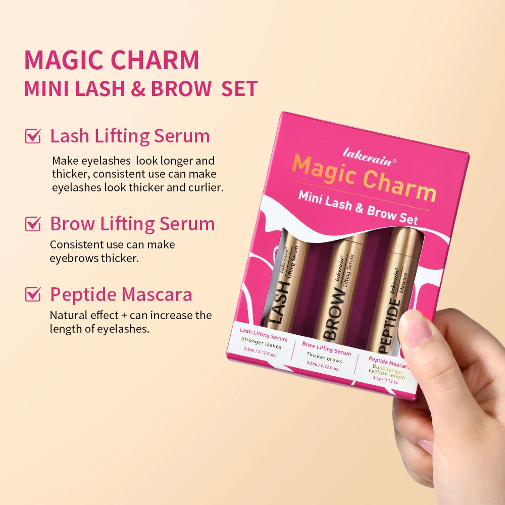 Lash & Wenkbrauw Set Wenkbrauw Wimpergroei Serum Peptide Mascara Wimper & WenkbrauwLonger Voller Dikkere Curling Lash Oogverzorgingsproducten