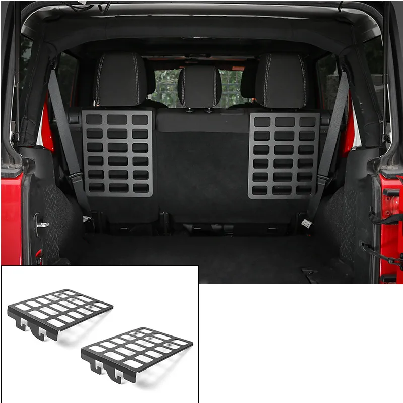 Seat Back Bracket Shelf Trunk Rack Luggage Carrier Holder Seat Back Rack For Jeep Wrangler Jk 2007 +