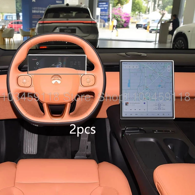 

Screen Protector Tempered glassor For NIO ET5 /ET5T 2022 -2024 12.8inch Car gps navigation and 10.2inch Car instrument interior﻿