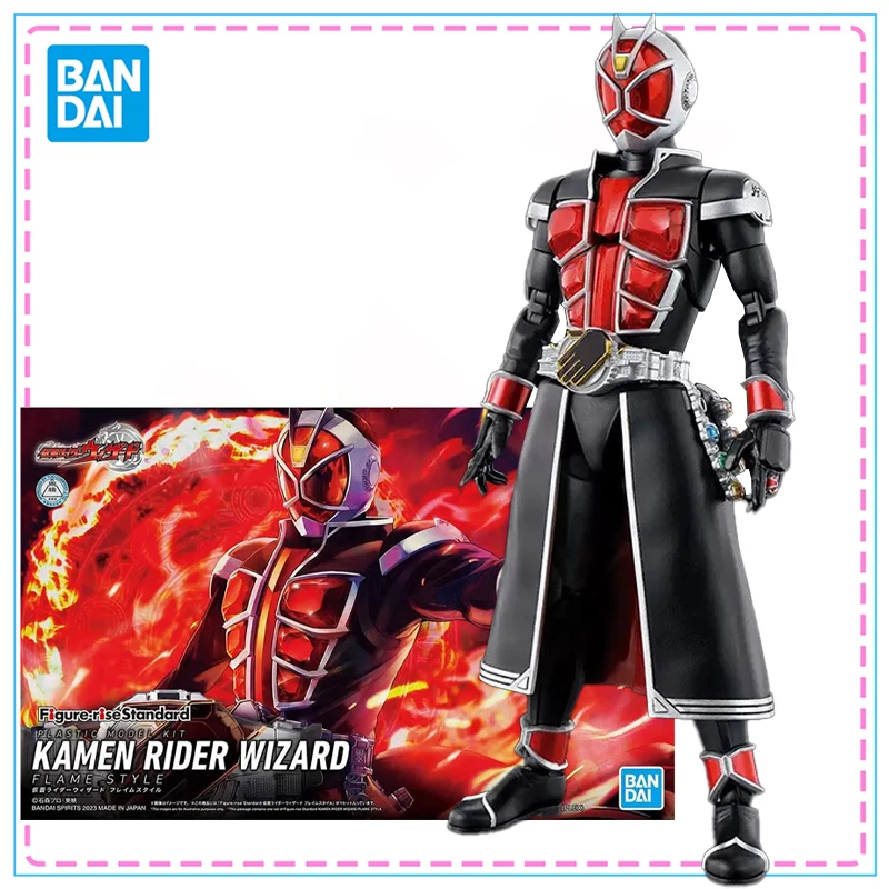 

Bandai Figure-rise Standard Kamen Rider Wizard Flame Style Collection Action Figure Original Genuine Figure Model Kit Toys Gifts
