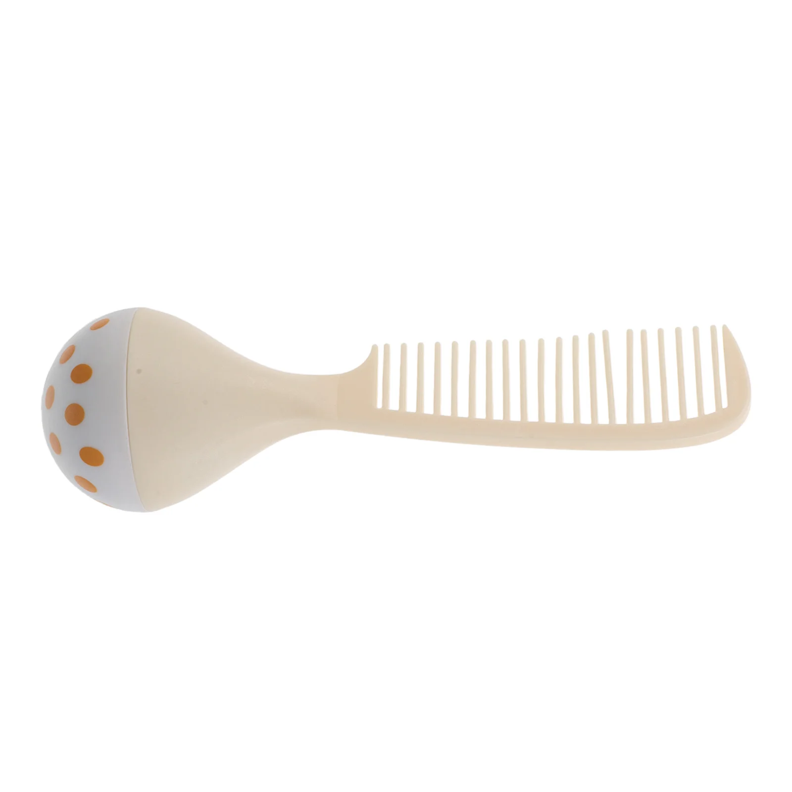 

Plastic Pocket Comb for Women Self-Standing Beige Fine Tooth Anti-Static Styling Detangler Scalp Massage Travel Hair Brush