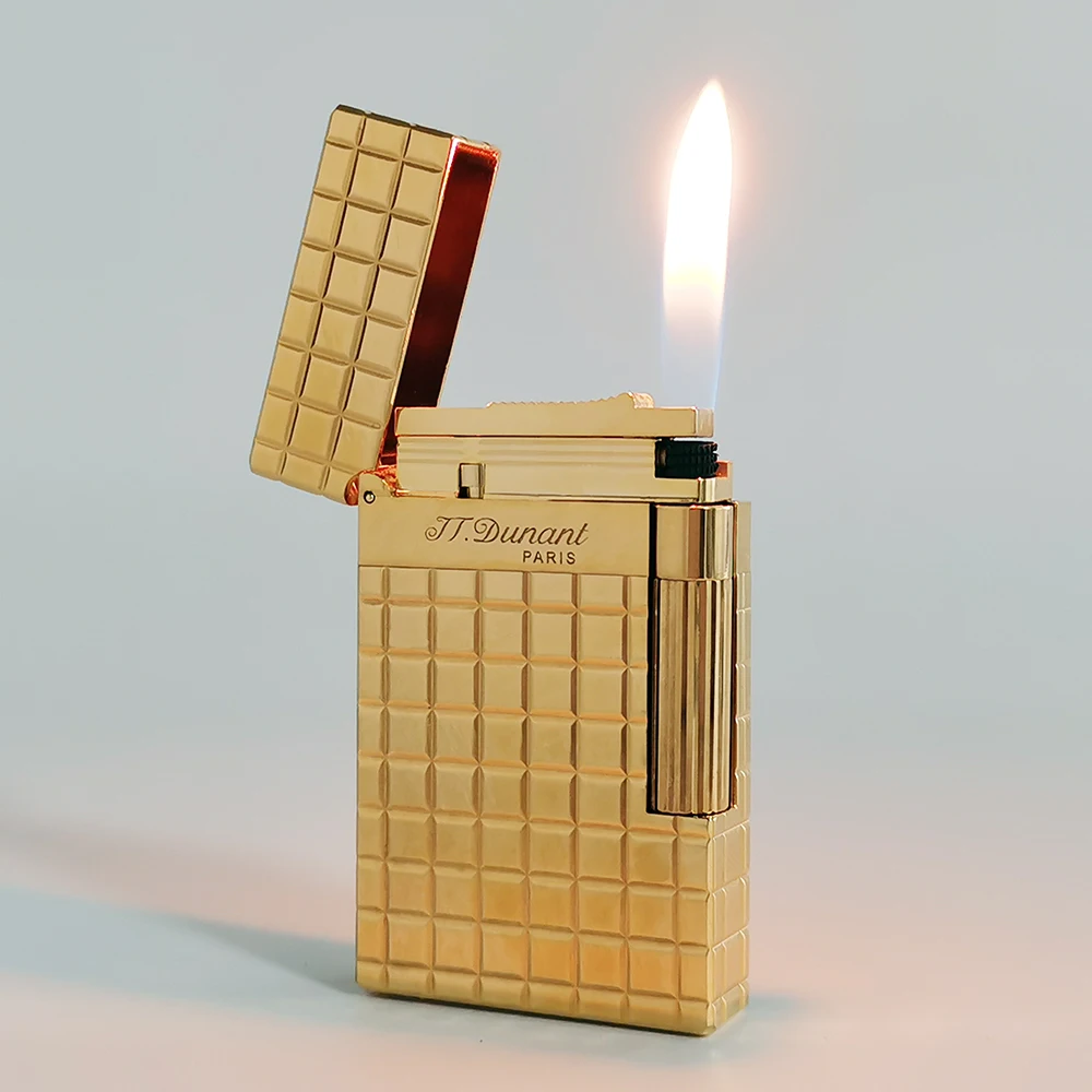 Custom lighter Gas Lighter Refillable Smoking Cigarette Tobacco Tools Metal Engraved Handcrafts Cigar Gadgets Man Gifts