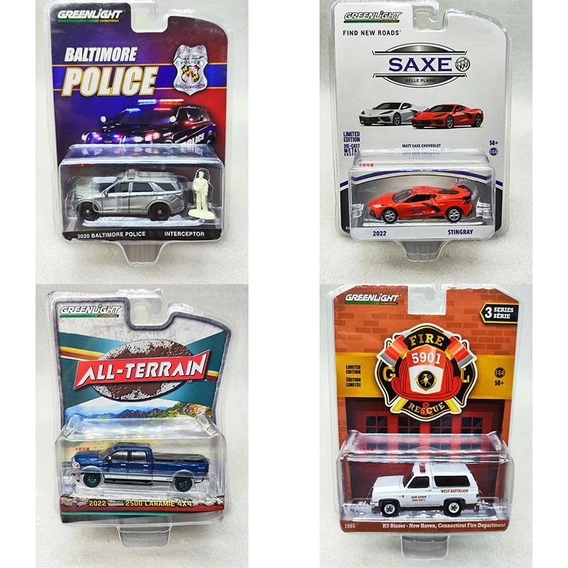 

Greenlight 1:64 BALTIMORE POLICE Yellowtail Amberjack TRAVEL TRAILER Mustang GT Alloy Die Casting Model Collect Ornaments