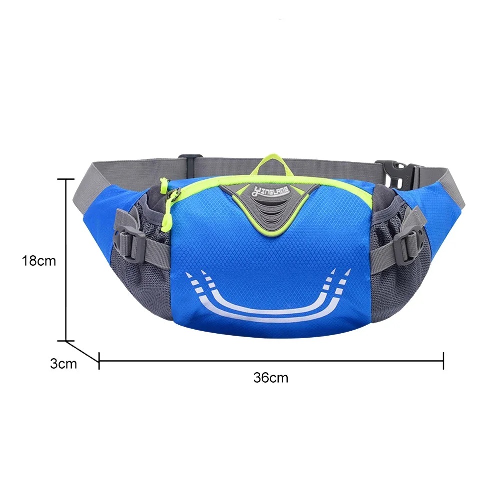 Bike Riding Cycling Running Fishing Hiking Waist Bag Fanny Pack Outdoor Belt Kettle Pouch Gym Sport Fitness Water Bottle Pocket