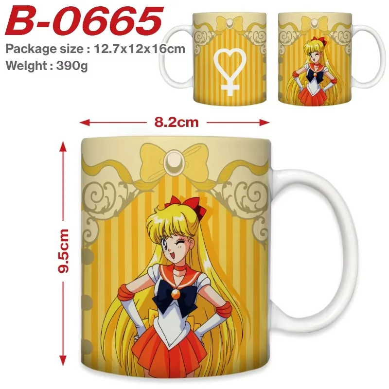 Sailor Moon Girl Coffee Mugs Diy Custom Anime Cartoon Ceramic Mug Cup Creative Outdoor Work Camping Beer Cups  Birthday Gifts