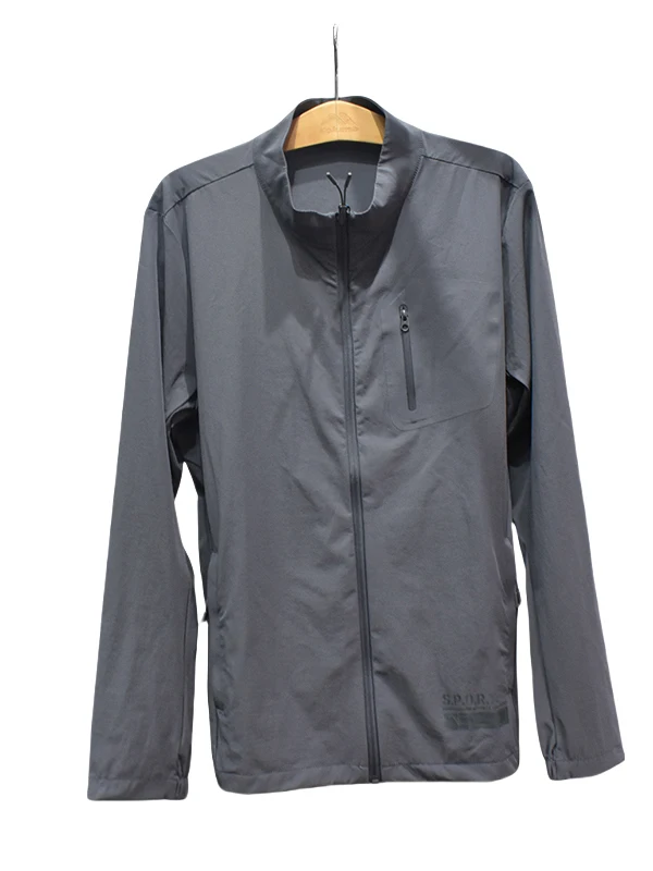 

Men's Commuter Woven Jaet Qui Dry Four Way Stretch Stand Collar Ro Fly Sle Summer Casual Ro Jaet