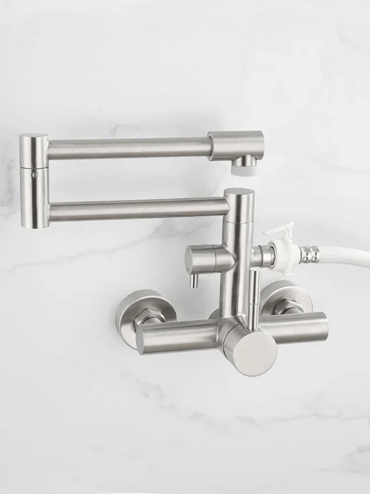 Washing machine cold and hot water faucet fully automatic dedicated universal dual purpose mixing valve, wall mounted