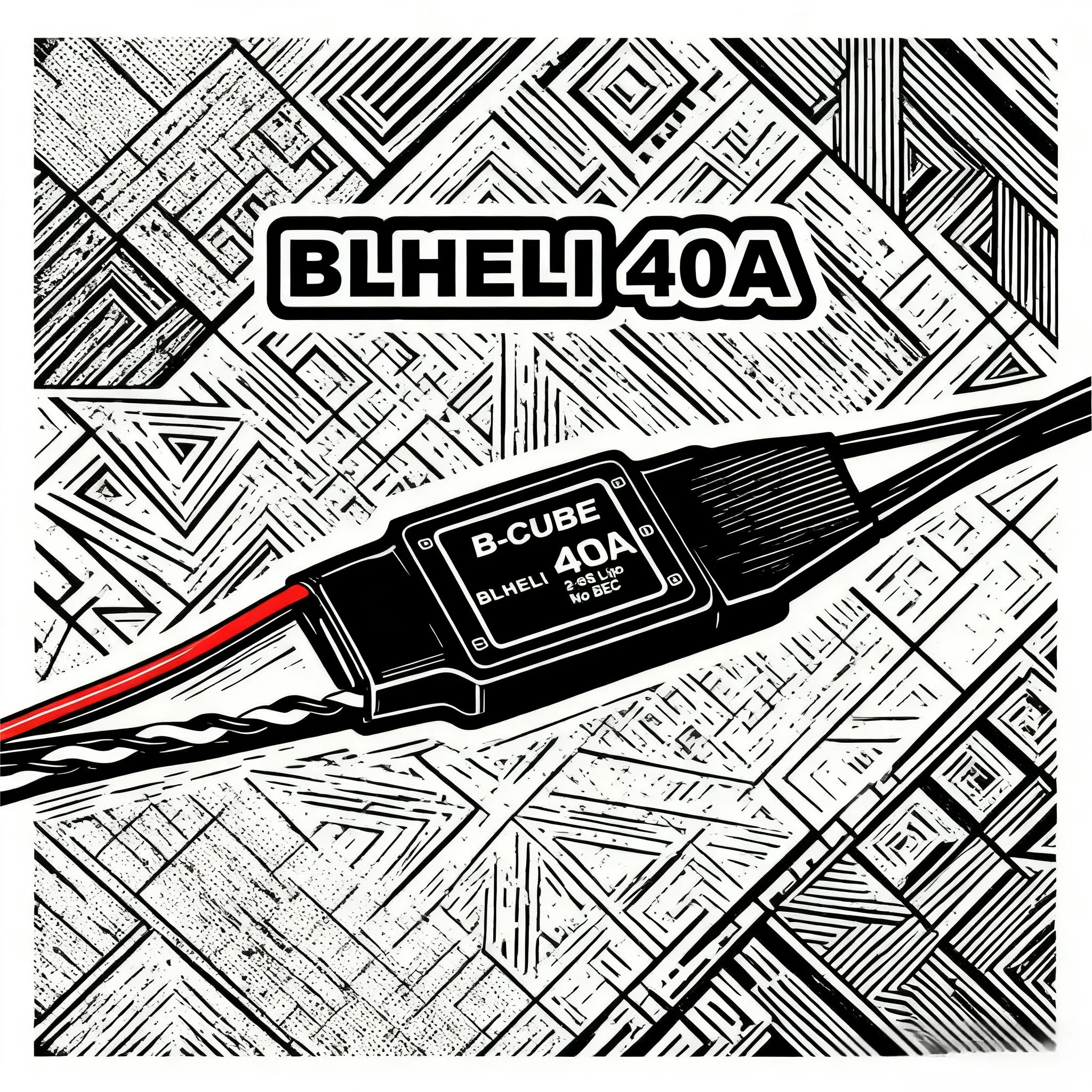 

1/2/4/6PCS BLHELI 40A Brushless ESC 2-6S Lipo No EBC Speed Controller For RC FPV Airplane UAV Drone Quadcopter