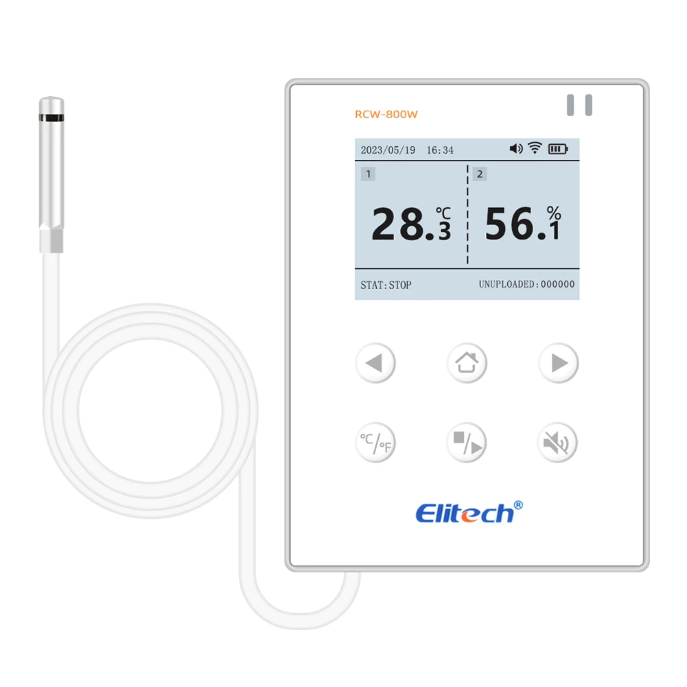 RCW-800W digital temperature&humidity Data Logger 2G/4G/WIFI connection 24h monitoring for vaccine storage cold storage breeding