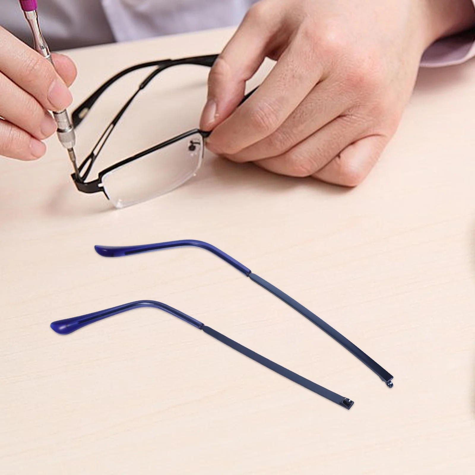 

Glasses Accessories Universal Metal Replacement Temple for Eyeglasses Sunglasses Repair Kit Wear Resistance Easy Install Glasses