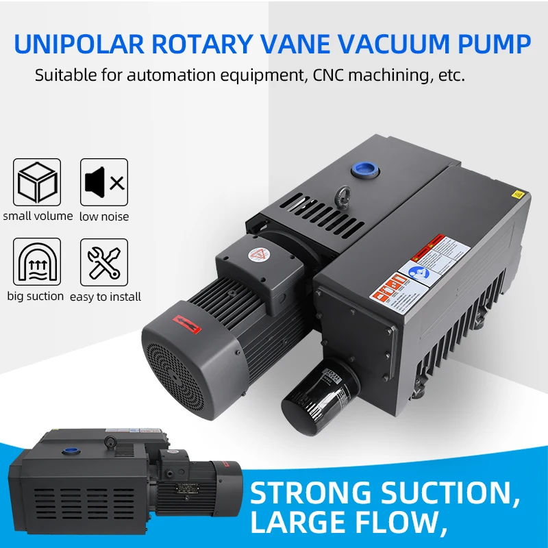 380v 140 M3/h Electric Lubrication Rotary Vane Vacuum Suction Pump for Food Vacuum Packaging Equipment