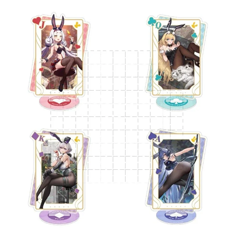 Juego Azur Lane muñeca acrílica con soporte Anime IJN Shimakaze USS figura de Carolina del Norte modelo placa Cosplay juguete para regalo