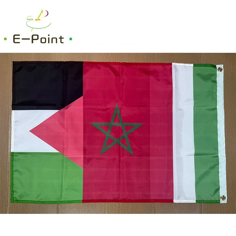 Italy Morocco Palestine Friendship Flag 2ft*3ft (60*90cm) 3ft*5ft (90*150cm) Size Christmas Decorations for Home Banner