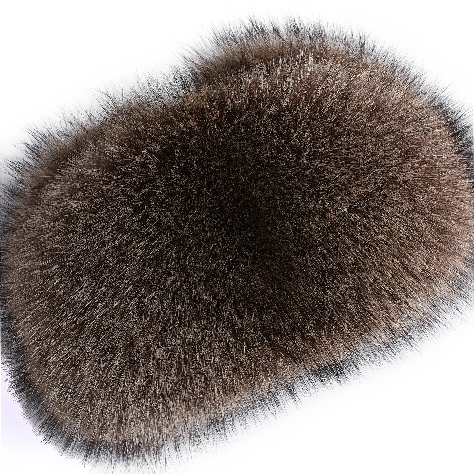 BOONJOVIA 100% Raccoon Fur Trapper Hat for Men Aviator Russian Ushanka Winter Leather Earflap Caps Cold Weather Outdoor Hunting