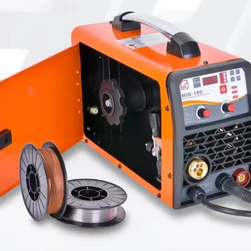 DC Inverter Electric Small Portable CO2 Gas and Gasless (no Gas) Mig Mma Welder Mig Welding Machine MIG-160