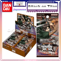 Original Bandai Attack on Titan Card UNION ARENA TCG UA23BT Japanese Anime Supplement Box Collection Cards Children Gifts