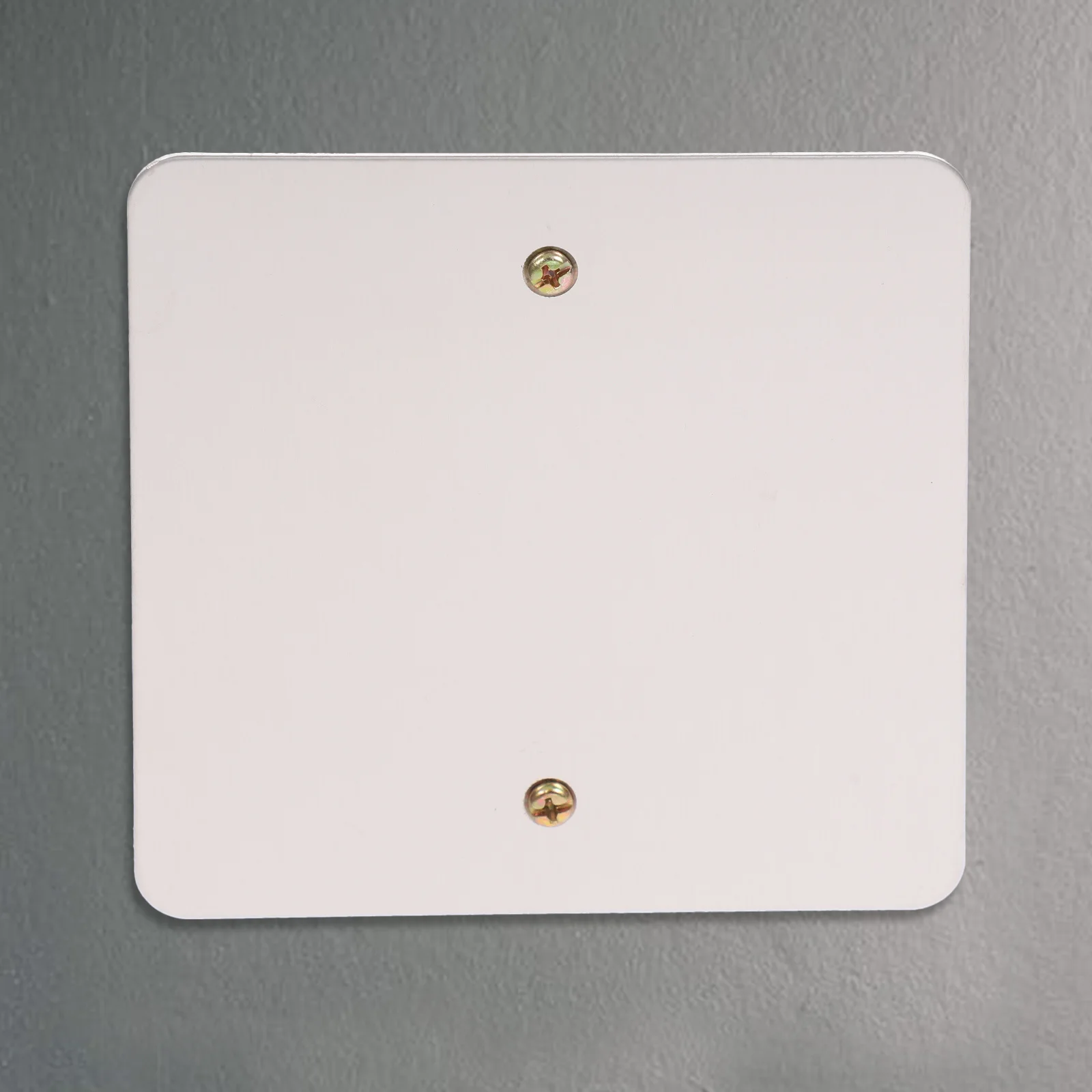 

2pcs Stainless Steel Blank Wall Plate Cover Heavy -Piece Stamping For Electrical Boxes Ceiling Fan Junctions Durable