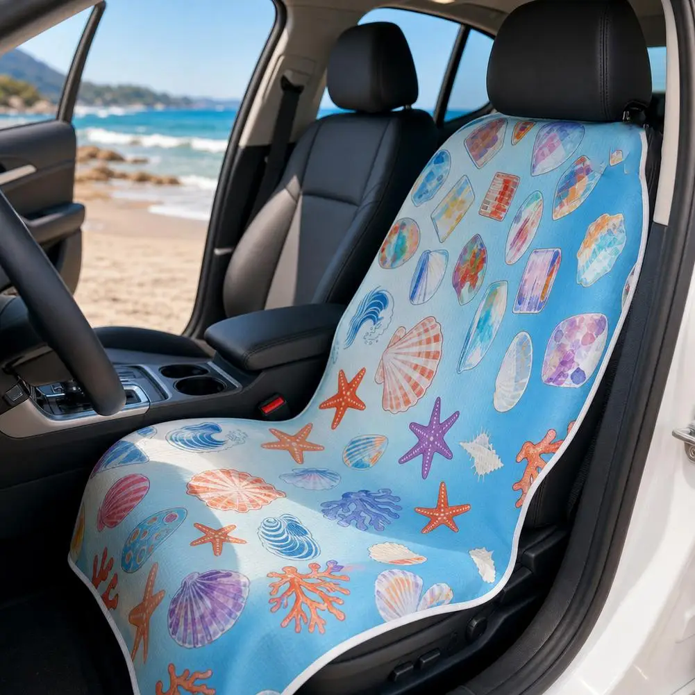 2-in-1-Autositz-Anti-Rutsch-Abdeckung, weicher, waschbarer, wasserdichter Strandhandtuch-Schutz für SUVs, LKWs, Fitness, Workout, Laufen – Detail 17